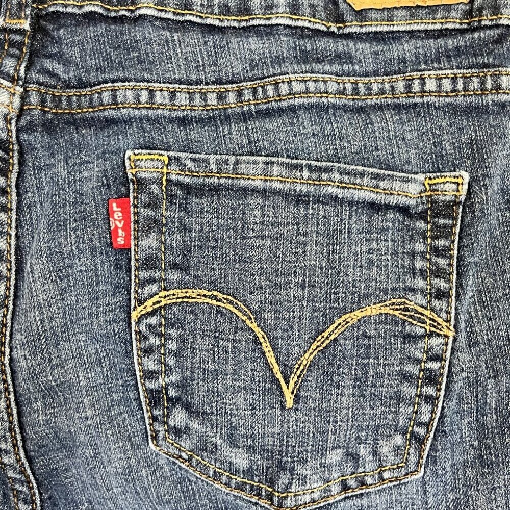 Levis Denim Jean 12 Straight Leg Western Cowgirl Slender 526th Classic Med Wash - Picture 9 of 15
